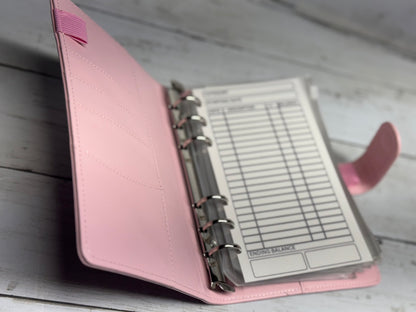 Pink Cash Envelope Binder System