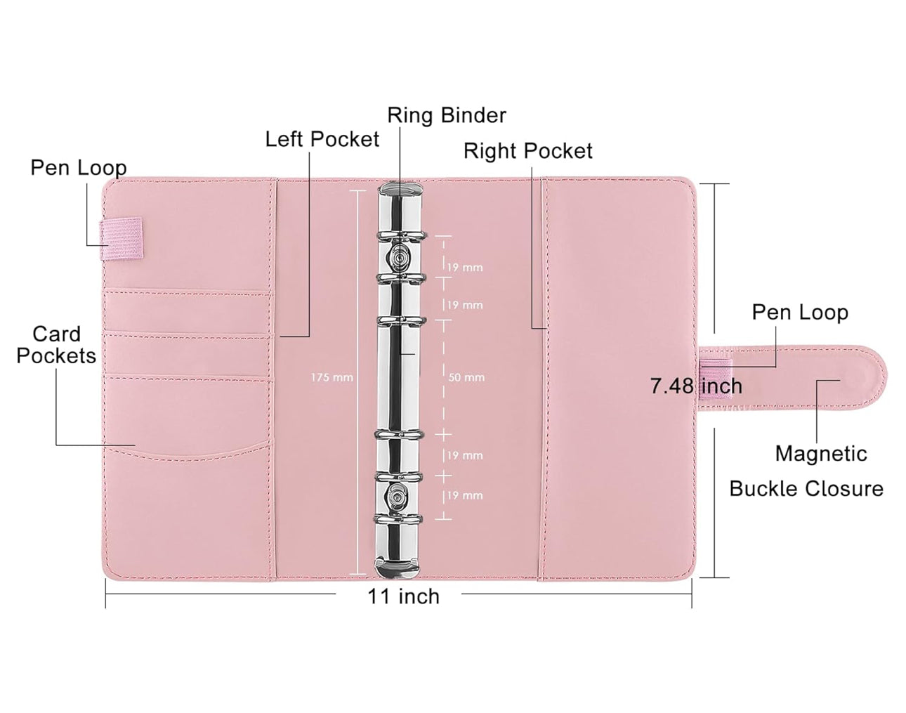 Pink Cash Envelope Binder System