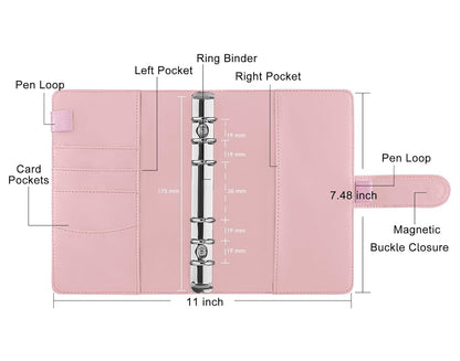 Pink Cash Envelope Binder System