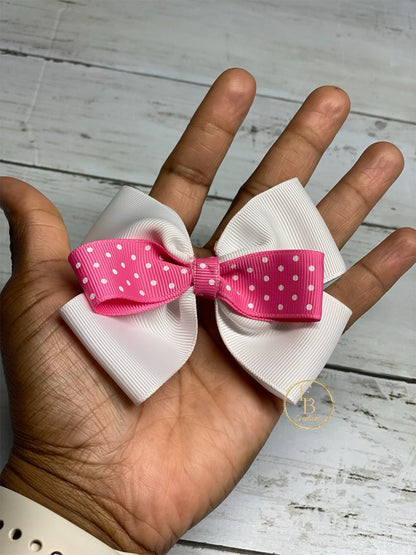 Polka Dot Hair Bow