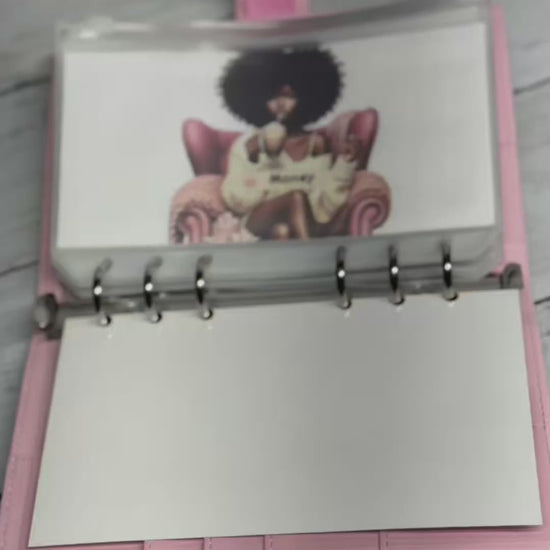 Pink Cash Envelope Binder System 