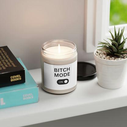 Bitch Mode On Custom Candle Scented Soy Candle | Funny Gift for Moms and Friends - Eb Creations Home Decor Bitch Mode On Custom Candle Scented Soy Candle | Funny Gift for Moms and Friends