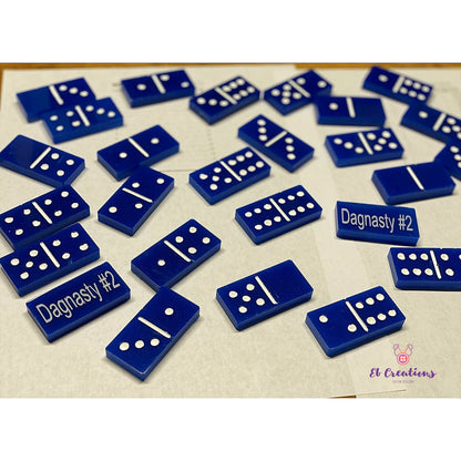 Blue & White Domino set - Eb Creations Domino Blue & White Domino set